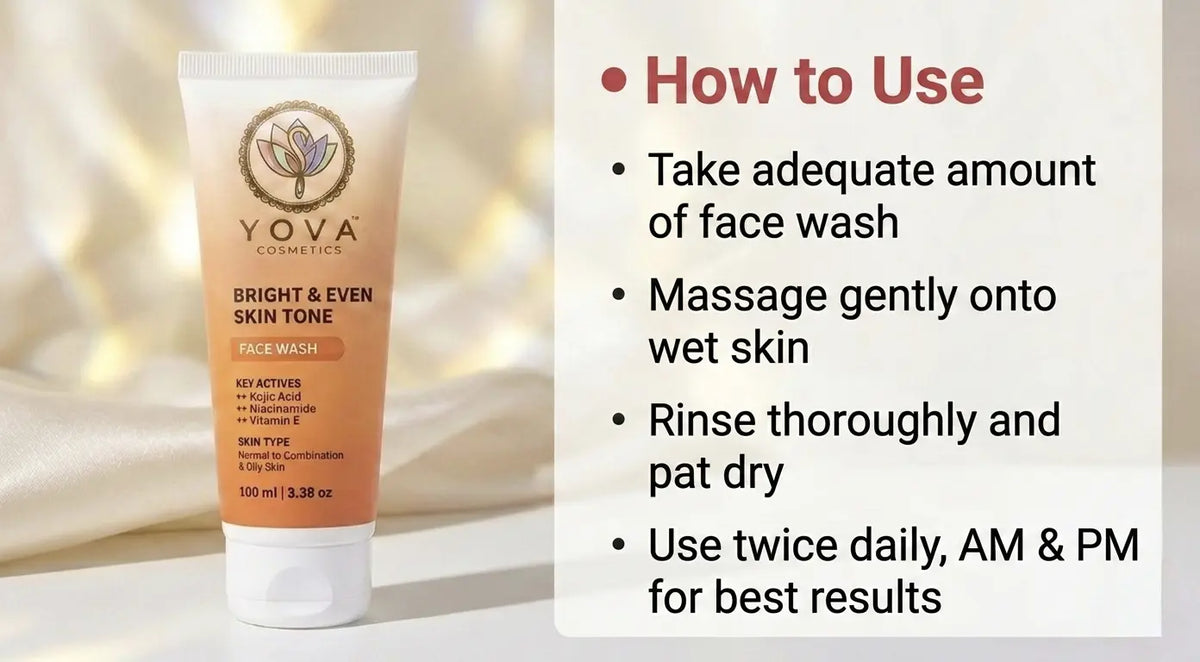 Yova Bright & Even Skin Tone Face Wash (100 ml) YovaCosmetics