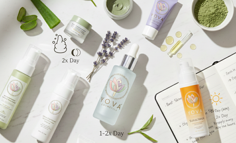 How Often Should You Use Face Wash, Serum, and Sunscreen? YovaCosmetics