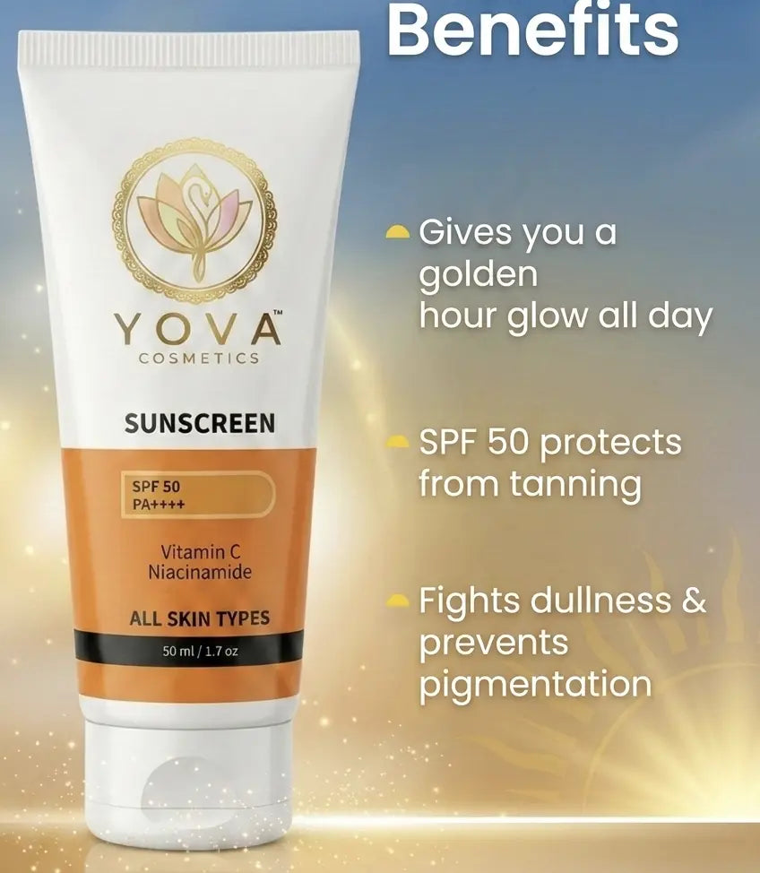 Yova Glow Sunscreen SPF 50 PA++++ (50 ml) YovaCosmetics