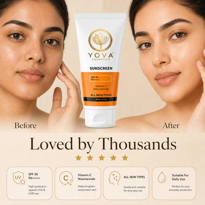 Yova Glow Sunscreen SPF 50 PA++++ (50 ml)